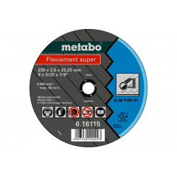Meules de tronçonnage Flexiamant super 125x2,0x22,2 acier de marque Metabo, référence: B7623400