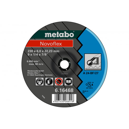 Meules d'ébarbage Novoflex 125x6,0x22,2 acier - Metabo