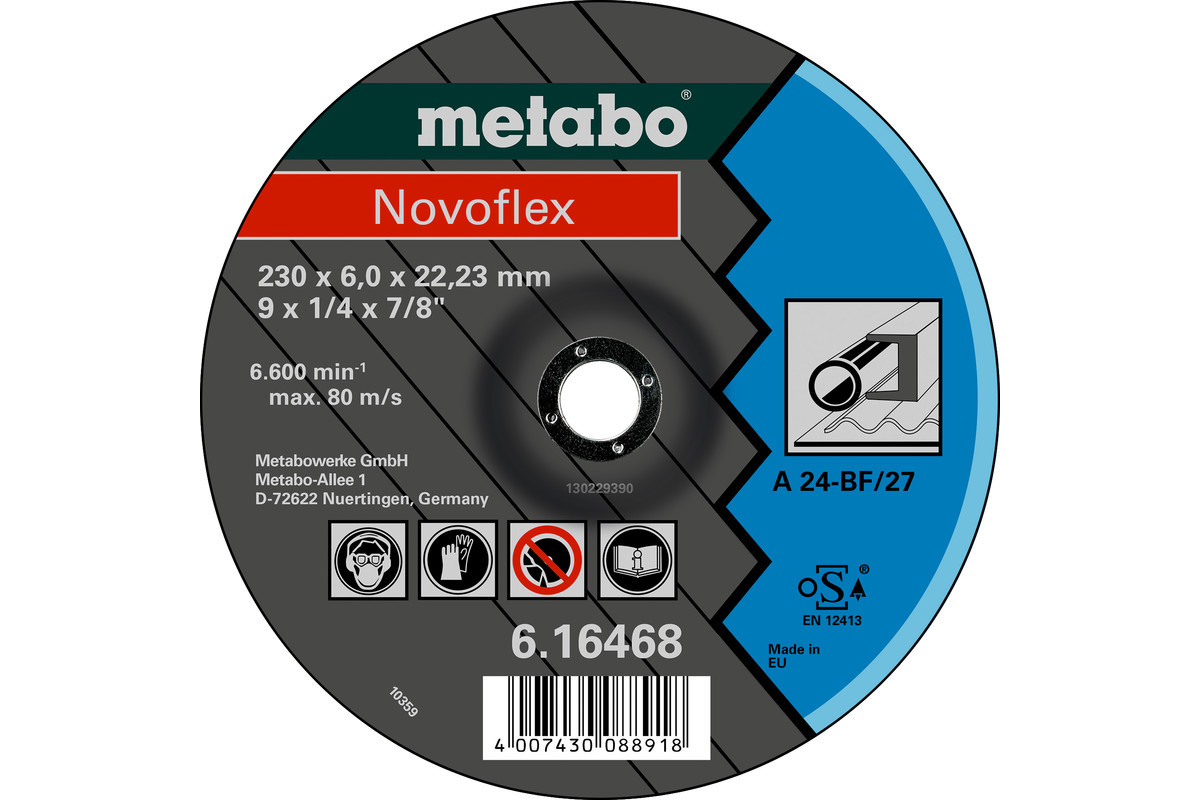 Disque abrasif METABO Novoflex 125 x 60 x 2223 mm haut de gamme résistant - vue 3