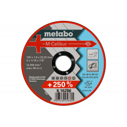 Meules de tronçonnage M-Calibur 125x1,6x22,23 mm - Metabo