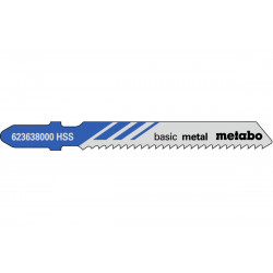 5 Lames scie sauteuse HSS 51 mm/ 2,0 pour scie sauteuse de marque Metabo, référence: B7629900