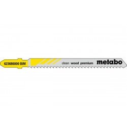 5 Lames scie sauteuse 74/2,5 mm BiM pour scie sauteuse de marque Metabo, référence: B7634700
