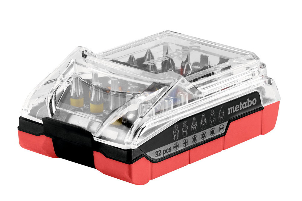 Metabo 626696000 Jeu dembouts cruciforme Phillips vis Pozidriv vis à fente TORX® intérieur