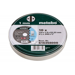 10 meules de tronçonnage SP 115x1,0x22,23 de marque Metabo, référence: B7643900