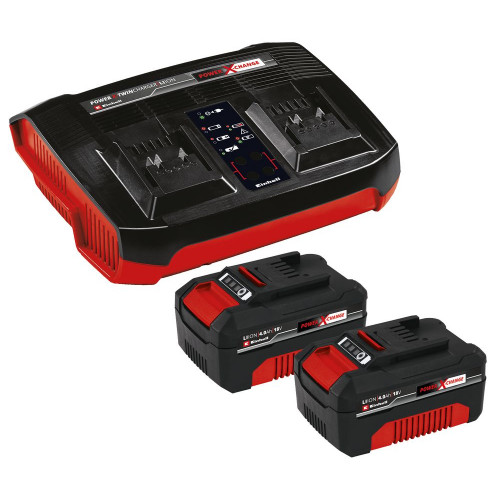 Batterie 2x 4,0Ah & Twincharger Kit - EINHELL 