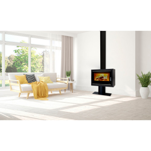 Poêle avec pied Ecodesign PORTIMAO-SL-695-S-BASE - 9KW + Ventilation - TERMOFOC