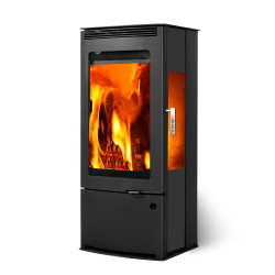 Poêle à bois TALMA TRI VISION acier - vertical - 9,1kW - 45,8 x 105,8 x 43,8 cm de marque Supra, référence: B7688800