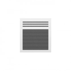 Radiateur électrique à rayonnement 1000 W horizontal blanc de marque Centrale Brico, référence: B7692200