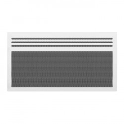 Radiateur électrique à rayonnement 2000 W horizontal blanc - Centrale Brico