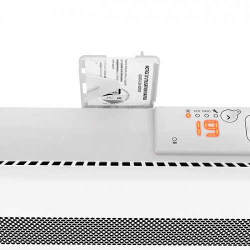 Radiateur électrique à rayonnement 1000 W Isarog horizontal blanc - SAUTER