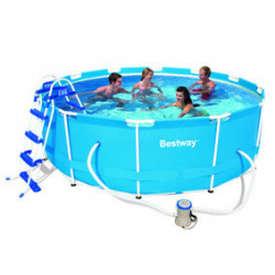 KIT Piscine ronde "Steel Frame" Ø 366 x 100 cm - BESTWAY