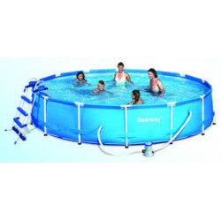KIT Piscine ronde "Steel Frame" Ø 457 x 91 cm - BESTWAY