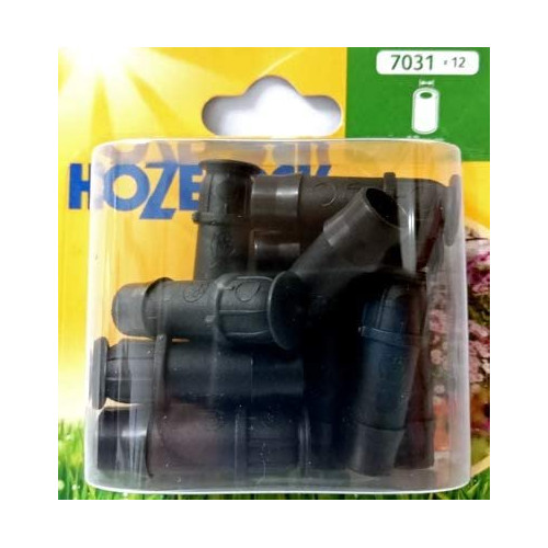 Bouchon Fin de ligne pour tuyau d'arrosage jardin extérieur 13mm (x12) - HOZELOCK