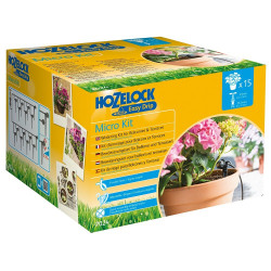 Micro Kit d'arrosage automatique pour traiter jusqu’à 15 jardinières 4mm de marque HOZELOCK, référence: J7117000