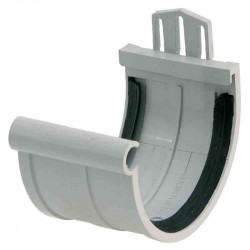 Jonction de gouttière PVC gris toiture inf. à 71m2 - gris de marque GIRPI, référence: B2663700