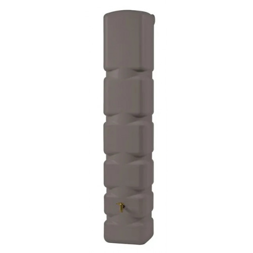 Récupérateur d'eau rectangulaire murale taupe , 300 l - GARANTIA
