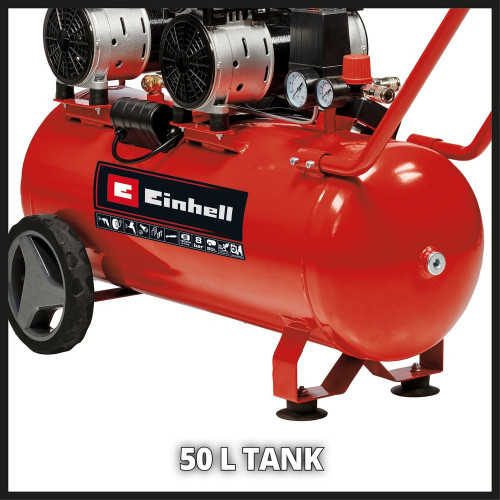 Compresseur TE-AC 50 Silent - Pression max. 8 bar - Capacité d'aspiration 270 L/min RECONDITIONNE - EINHELL