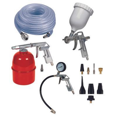 Einhell 4132776 Gonfle-Pneu Pneumatique Système À Serrage Rapide 8 Bar + Accessoires - Image 4