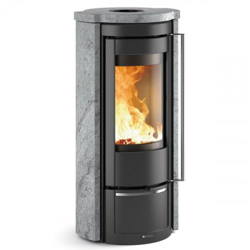 Poêle à bois Liu Pietra - 7,5 kW - Rdt: 86,5% - Foyer Fonte - Nordica extraflame