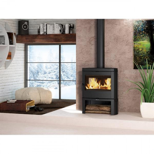 Poêle à bois Jennifer 2.0 - 7,7 kW - Rdt: 81,8% - B. 50 cm - Fonte - Nordica extraflame