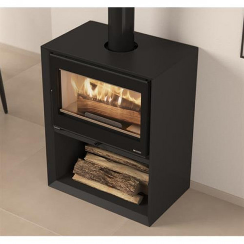 Poêle à bois Dante Bûcher - 8,8 kW - Rdt: 85,5% - Foyer Nordiker - B. 30 cm - Nordica extraflame
