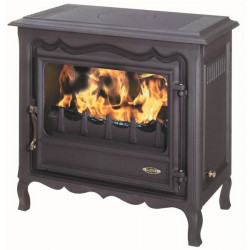 Poêle à bois REGENCE - 220 m3-06,5 KW- Rdt: 72,7% - B. 45 cm - Fonte - Godin