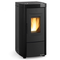 Poêle à granulés Moira EVO étanche - 7 kW-Granulés - Sortie dessus - Tél. -Noir de marque Nordica extraflame, référence: B7709000