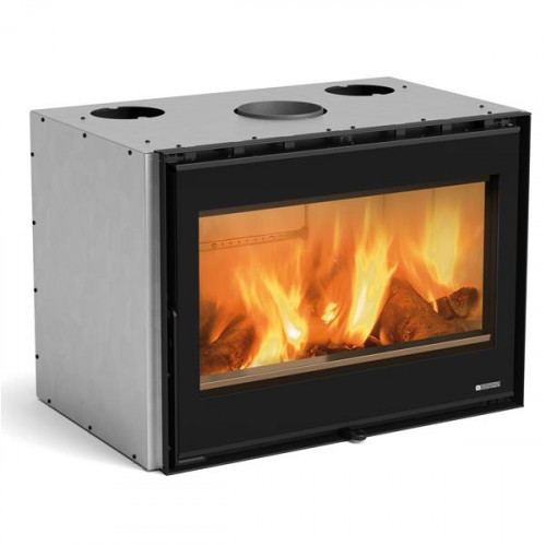 Insert acier - L 80 cm - 8 kW - Rdt:82,1% - Foyer en Nordiker - B. 33 cm - Nordica extraflame