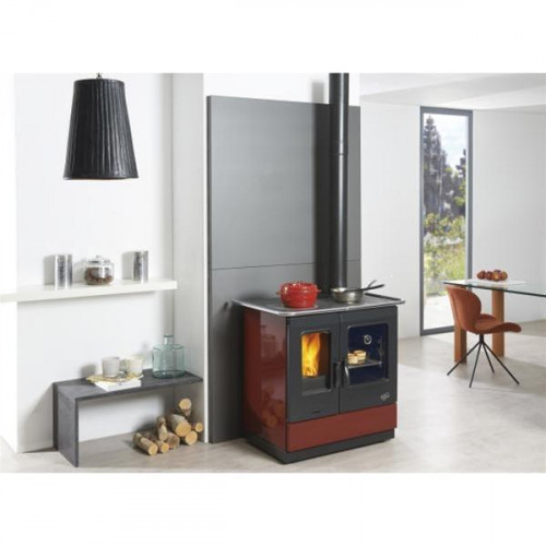 Cuisinière à bois Armonnie - Largeur 95 cm - 6,5 KW - Rdt:85% - Godin