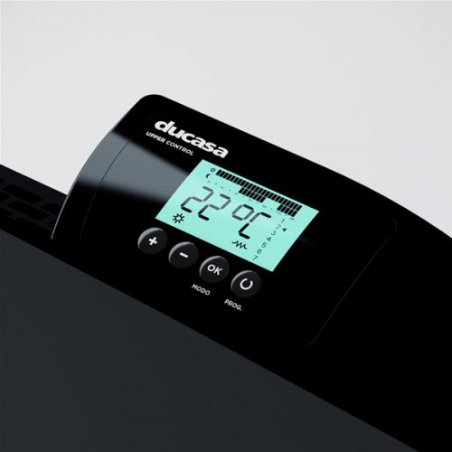 Radiateur à chaleur douce Ducaverre Noir - 750 W - Connecté - Céramique - Ducasa