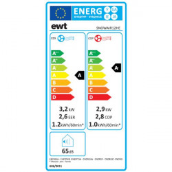 Climatiseur mobile réversible Snow'Air 12000 Heating - 4en1 - EWT