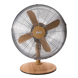Ventilateur de table design et tendance - Ø 30cm - Structure métal de marque EWT, référence: B7713300