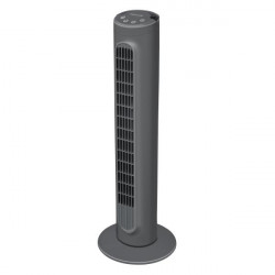 Ventilateur colonne 78 cm - oscillant - 3 vitesses - gris de marque Honeywell, référence: B7713900