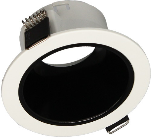 Collerette NAXOS Fixe Ø88 IP20 pour lampe Ø50, Blanc&Noir