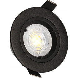 KIT 3 spots noirs encastrables JADE Fixe MODULE 5W, 2-CCT, 400lm, Ø85 de marque Arlux Lighting, référence: B7721900