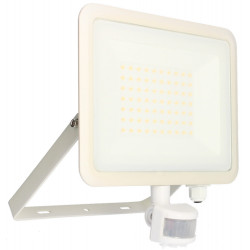 Projecteur mural KREON 2 - IP44, 50W, 4000K, 5000lm, Blanc - Détecteur IR - Arlux Lighting