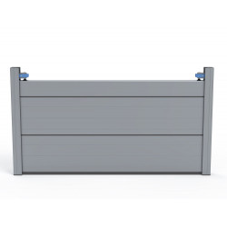 Barrière anti-inondation 100 x 60 cm - 100 % aluminium, ajustable en longueur de marque Castor, référence: B7725900
