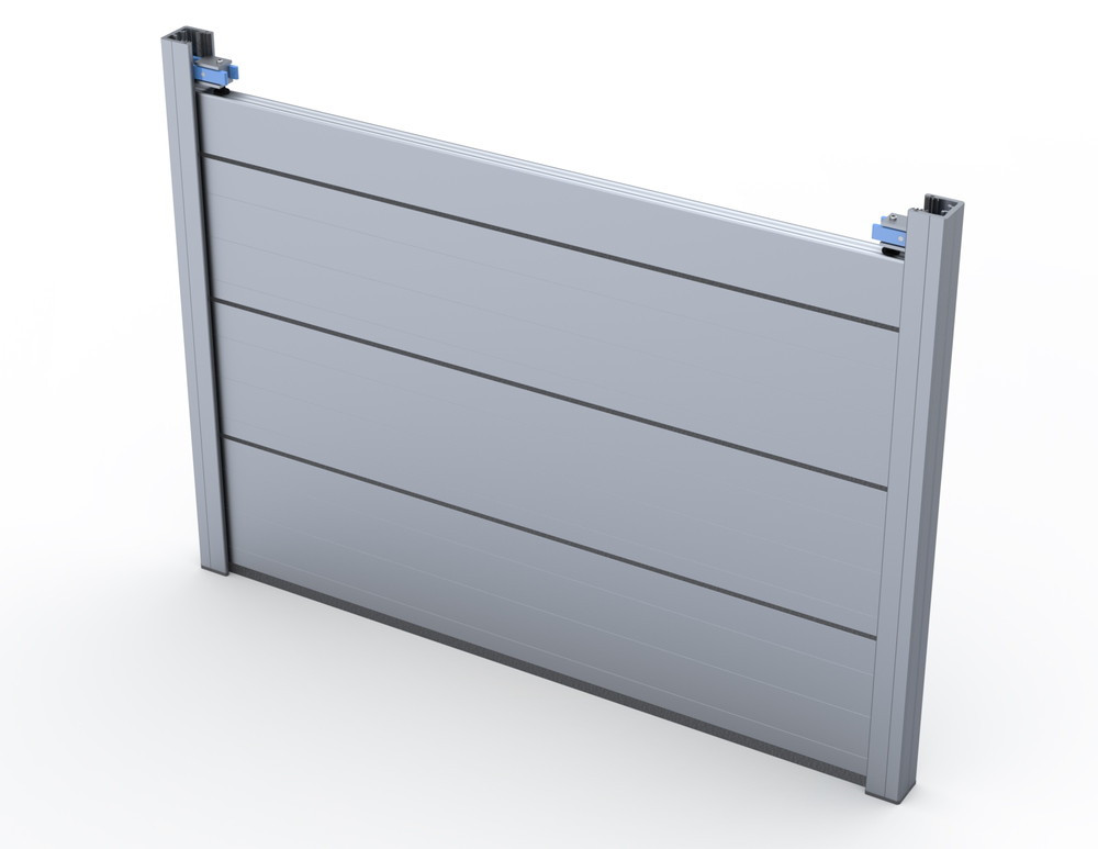 Barrière anti-inondation 100 x 85 cm - 100 % aluminium, ajustable en longueur