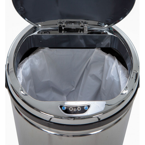 Poubelle de cuisine automatique Selekta Sensor 42 L inox - ouverture sans contact - HAILO