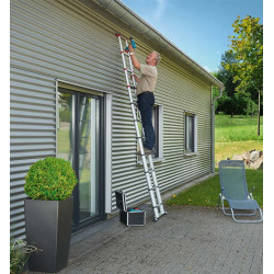 Echelle télescopique Hailo Flexline - Longueur déployée 3,2m - 4,3m - HAILO