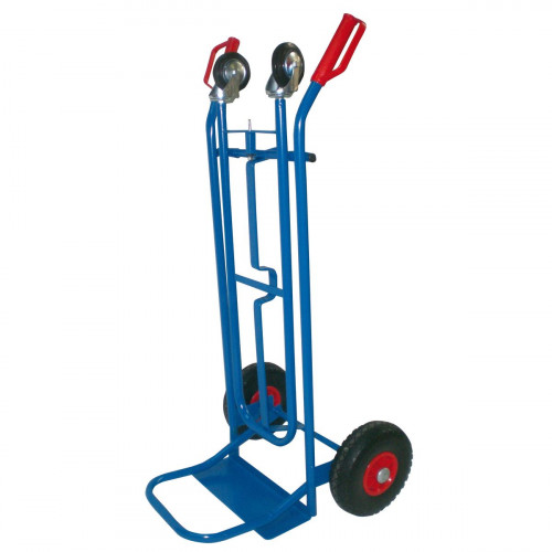 Diable universel transformable 250 Kg - Roues increvable PU ø 260mm - HAILO