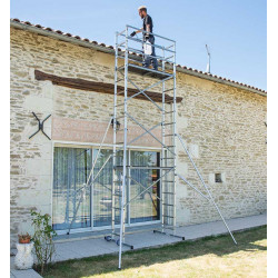 Réhausse échafaudage roulant pour escalier Hobbystep® H6 - 6,00m - HAILO