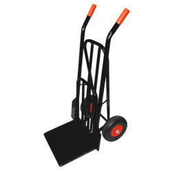 Diable de chantier professionnel - Charges lourdes - Roues increvable PU ø 260mm - HAILO