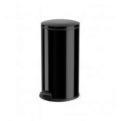 Poubelle à pédale HAILO Pure XL 44l - Noir - H. 70 cm - Soft-Close de marque HAILO, référence: B7737700