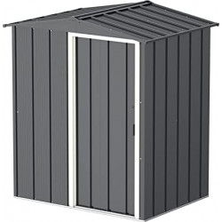 Abri de jardin métal - 1,96m² - kit ancrage - Anthracite de marque Duramax, référence: J7739300