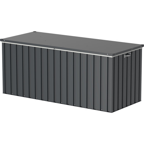 Coffre de jardin en métal gris anthracite Duramax - 174 x 73 x 73 cm -  Duramax