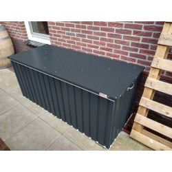 Coffre de rangement métal 1,27m² - 1,74 x 0,73 m - Anthracite - Duramax