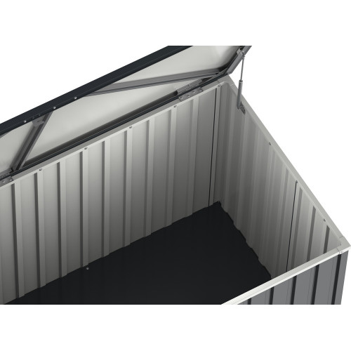 Coffre de rangement métal 1,27m² - 1,74 x 0,73 m - Anthracite - Duramax