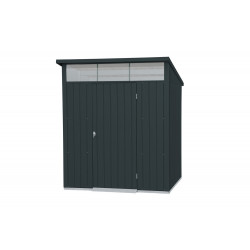 Abri de jardin métal MODERN - 3,32m² - Mono pente - Anthracite de marque Duramax, référence: J7740300