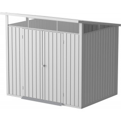 Abri de jardin métal MODERN - 4,45m² - Mono pente - Aluminium blanc de marque Duramax, référence: J7740400